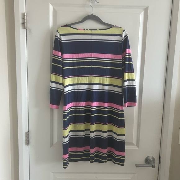 Lilly Pulitzer Marlowe Dress Blue Pink Sun Stripe Size M - Picture 10 of 11